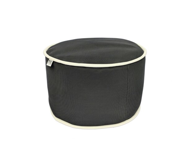 Pouf extérieur MOJO POUF-POUF Anthracite / Blanc