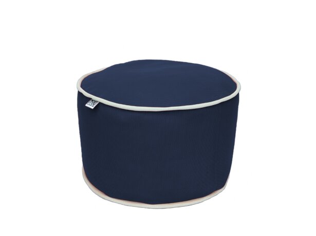 Pouf extérieur MOJO POUF-POUF Bleu Marine / Blanc