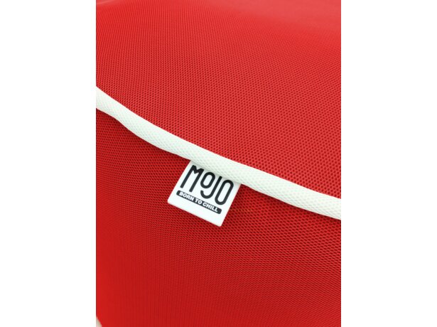Pouf extérieur MOJO POUF-POUF Rouge écarlate / Blanc