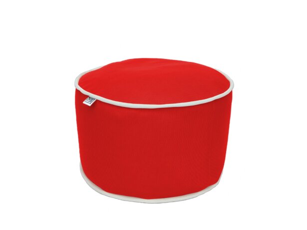 Pouf extérieur MOJO POUF-POUF Rouge écarlate / Blanc