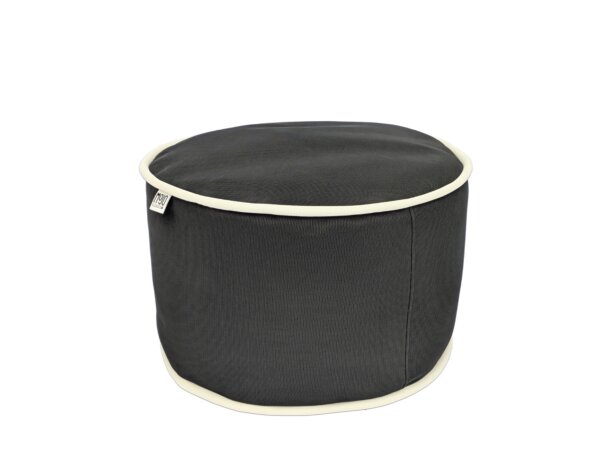 Pouf extérieur MOJO POUF-POUF Anthracite / Blanc