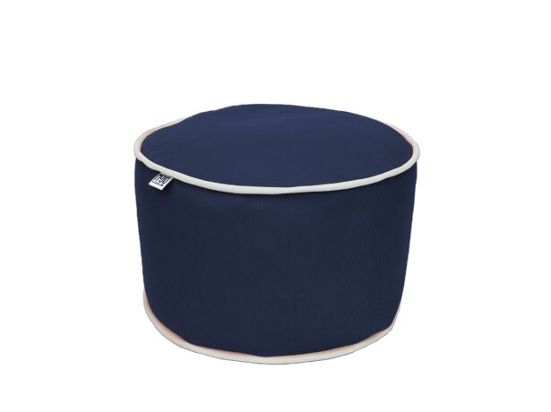 Pouf extérieur MOJO POUF-POUF Bleu Marine / Blanc